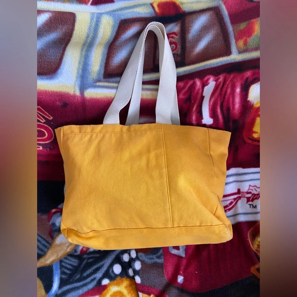 Wild Fable Florida State University Handcrafted Yellow Tote with Patches